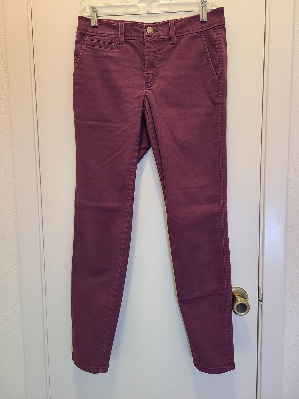 Stitch Fix Market & Spruce Purple Maroon Skinny Chinos Women's Size 4 - Picture 6 of 6
